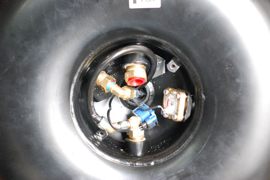 Electroválvulas e indicador de nivel